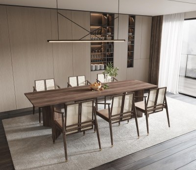 侘寂餐厅3D模型下载